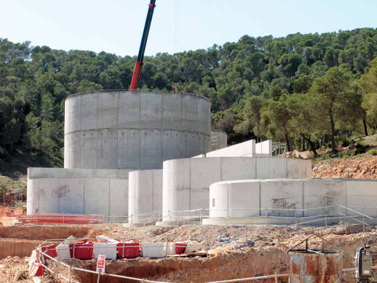 Depuradora de aguas residuales (EDAR) en Ibiza